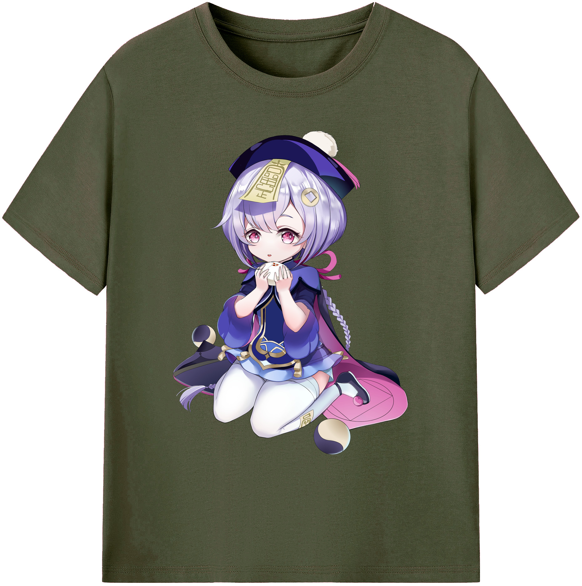 げんし神 七七 なな  genshin Nana 綿100％ メンズ半袖Tシャツ｜肌触りやわらか＆通気性